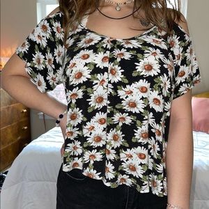 daisy off the shoulder top
